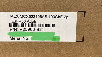 HP MLX MCX623106AS 100GbE 2-Port QSFP56 Ethernet Adapter