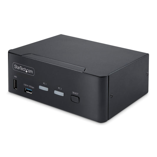 StarTech 2-Port Dual-Monitor DisplayPort KVM Switch, 4K 60Hz, TAA Compliant