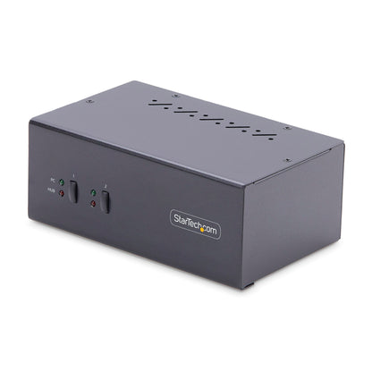 StarTech 2-Port Dual-Monitor DisplayPort KVM Switch, 4K 60Hz, TAA Compliant