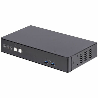 STARTECH 2-Port Dual-Monitor DisplayPort KVM Switch, 4K 60Hz, RS232, USB Hub