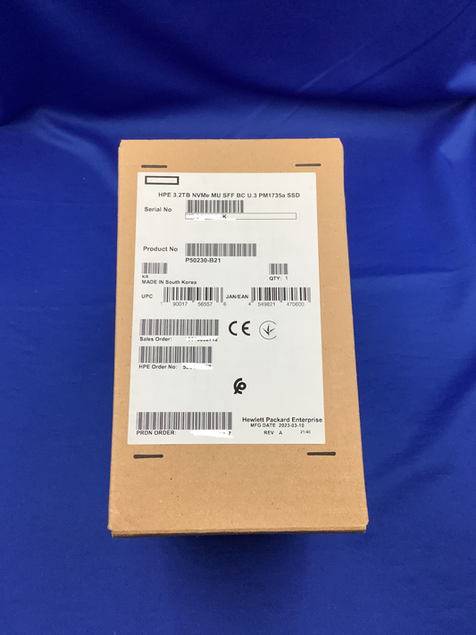 HPE 3.2TB NVMe MU SFF BC U.3 PM1735a SSD
