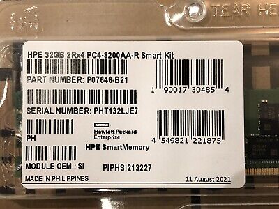 Kit de mémoire HPE DDR4 UDIMM 32 Go 2Rx4 PC4-3200AA-R