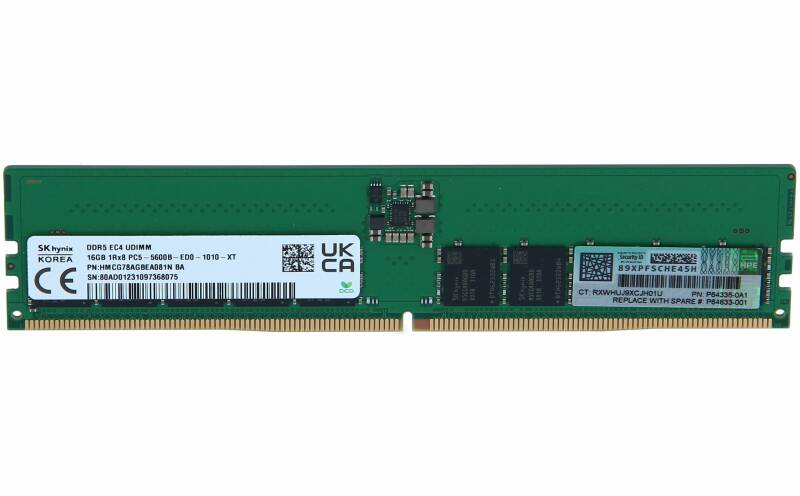 HPE 32GB DDR5-4800 CL40 Unbuffered DIMM Memory Kit