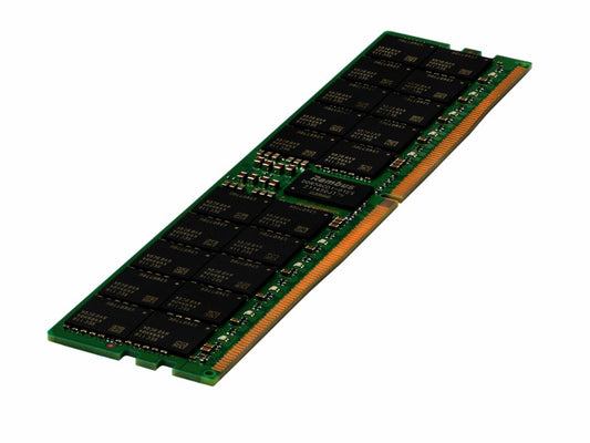 HPE 96GB (1x96GB) Dual Rank x4 DDR5-5600 Registered Smart Memory Kit provides high-performance and consistent reliability for critical server workloads. Designed with ECC and SmartMemory technology, this DIMM offers optimized compatibility for HPE servers. It delivers 5600 MHz speed and robust data integrity to support enterprise-level computing.