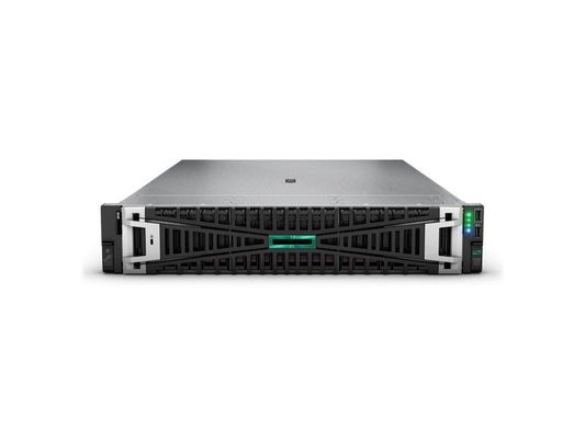 The HPE ProLiant DL380 Gen11 is a powerful and scalable 2U server built for performance-intensive workloads. Equipped with a 12-core Intel Xeon 4510 CPU, 64GB DDR5 RAM at 5600MHz, and dual 8TB HDDs, this server is optimized for efficiency, data-heavy environments, and reliable scalability. Ideal for enterprises requiring high-speed networking, robust manageability, and performance headroom with features like hot-swappable drives, redundant 1000W power supplies, and support for PCIe Gen5 expansion.