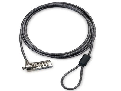 The Targus PA410U DEFCON™ CL Notebook Computer Cable Lock provides a robust solution to secure your laptop in public or shared spaces. Built with galvanized steel and TAA-compliant, this 6.5-foot cable includes a security base plate and fits most standard locking slots. Ideal for professionals seeking peace of mind in high-traffic environments.