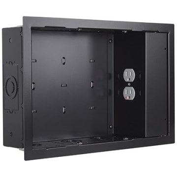 Prise murale Chief Small Black avec Surgex 1 prise, PAC525FBP2
