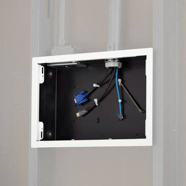 Kit de bride blanche CHIEF PAC525FW-KIT pour accessoires d'affichage