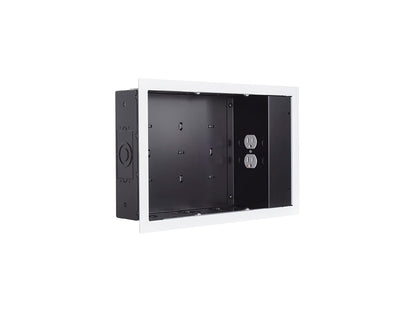 Prise murale CHIEF de petite taille, blanche, avec SurgeX 1 prise, PAC525FWP2