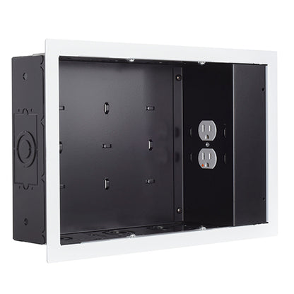 Prise murale CHIEF de petite taille, blanche, avec SurgeX 1 prise, PAC525FWP2