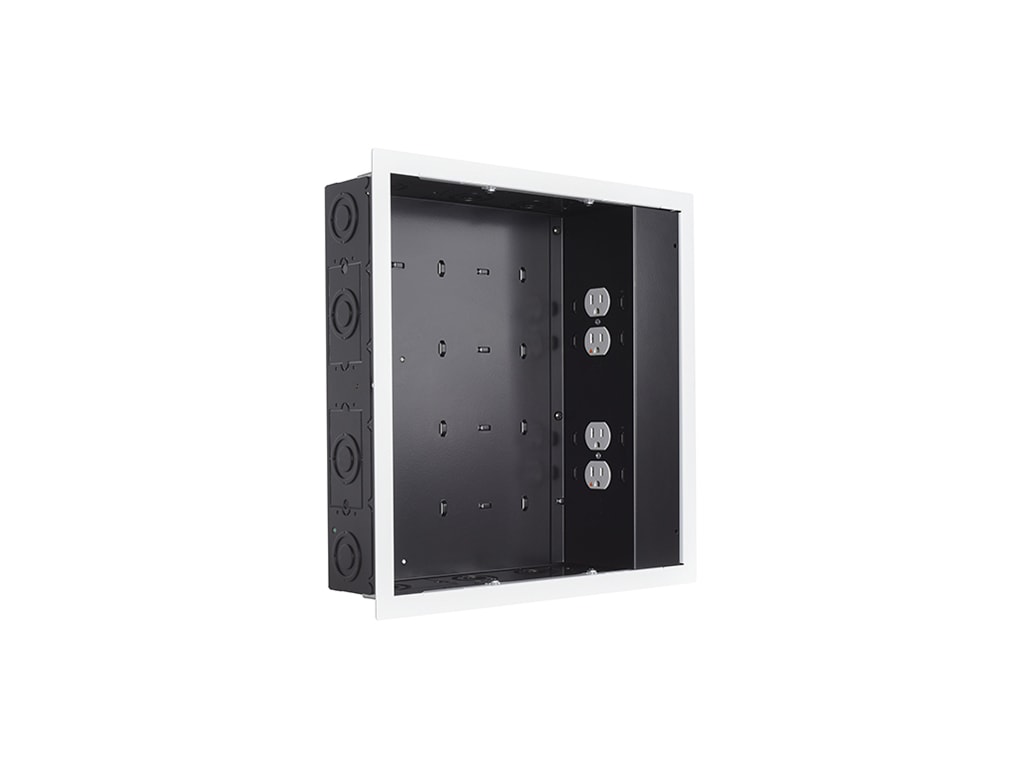 CHIEF PAC526FWP4 In-Wall Storage Box with SurgeX, White