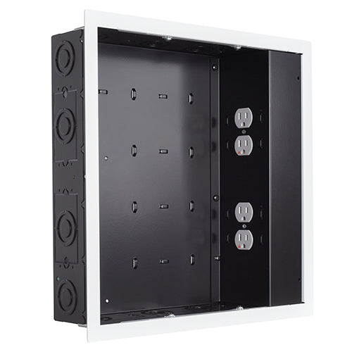 Boîte de rangement murale CHIEF PAC526FWP4 avec SurgeX, blanche