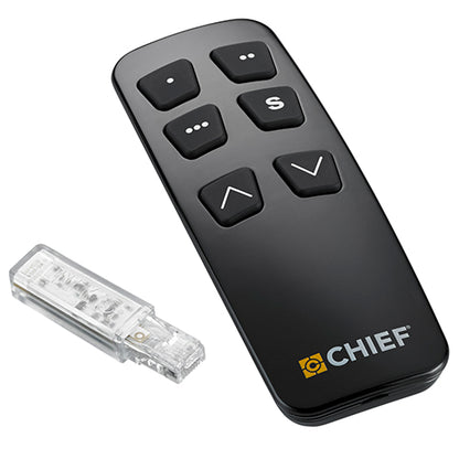 Kit de télécommande de réglage électrique de la hauteur CHIEF PACREM, noir, conforme aux normes TAA