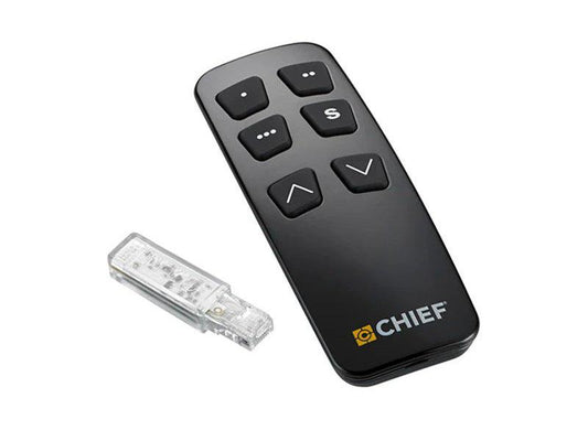 The CHIEF PACREM Electric Height Adjust Remote Kit offers streamlined control and ergonomic convenience for compatible display mount systems. Developed for professional AV environments, this solution enables electric height adjustment with minimal physical effort, improving accessibility and flexibility. Designed in the USA and TAA compliant, it ensures suitability for government and enterprise installations.