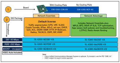 Licence Cisco SL-6300-NE/PB-K9= Network Essentials pour ESR6300