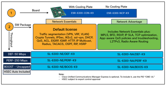 Licence Cisco SL-6300-NE/PB-K9= Network Essentials pour ESR6300