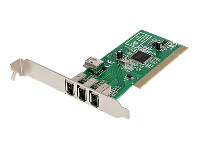 StarTech 4 Port PCI 1394a FireWire Adapter Card – PCI1394MP