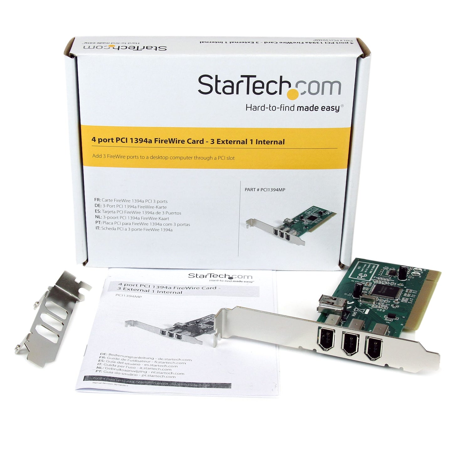 StarTech 4 Port PCI 1394a FireWire Adapter Card – PCI1394MP