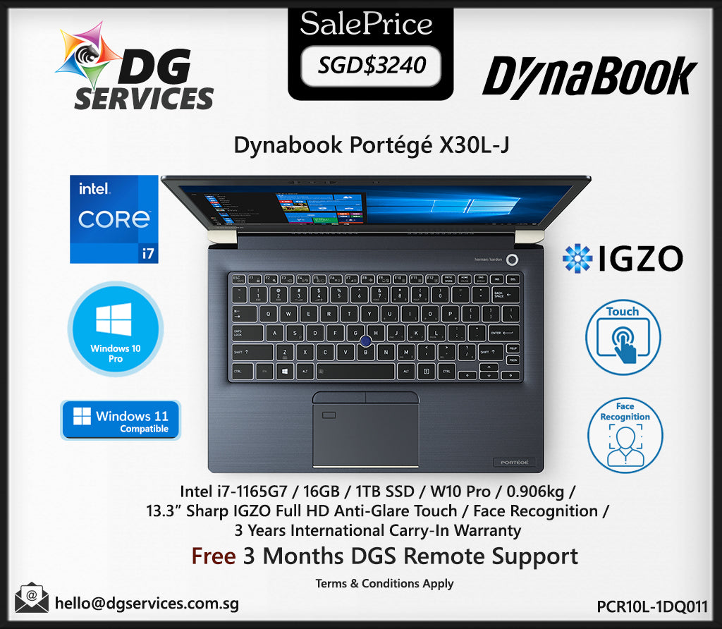 Dynabook Portégé X30L-J Core i7 13.3" 32GB 256GB SSD W10P