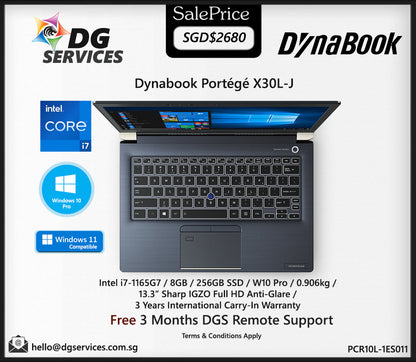 Dynabook Portégé X30L-J Core i7 13.3" 32GB 256GB SSD W10P