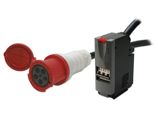 APC IT Power Distribution Module 3 Pole 5 Wire 40A IEC 309 620cm. Designed as a plug-in automatic circuit breaker, this unit is ideal for high-capacity IT power management use cases. With UL and RoHS compliance, a 1-year manufacturer warranty, and integrated 20 ft cable, it's built for compatibility with specific APC PDPM units.