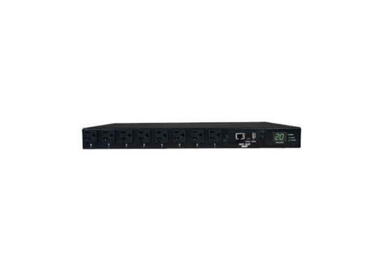 Eaton Tripp Lite Series 1.9kW Single-Phase Switched Automatic Transfer Switch PDU, 2 120V L5-20P / 5-20P Inputs, 16 5-15/20R Outputs, 1U, TAA