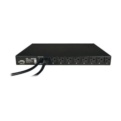 Eaton Tripp Lite Series 1.9kW Single-Phase Local Metered Automatic Transfer Switch PDU, 2 120V L5-20P / 5-20P Inputs, 16 5-15/20R Outputs, 1U, TAA