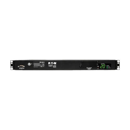 Eaton Tripp Lite Series 3.8kW Single-Phase Local Metered Automatic Transfer Switch PDU, Two 200-240V C20 Inlets, 8 C13 &amp; 2 C19 Outputs, 1U, TAA