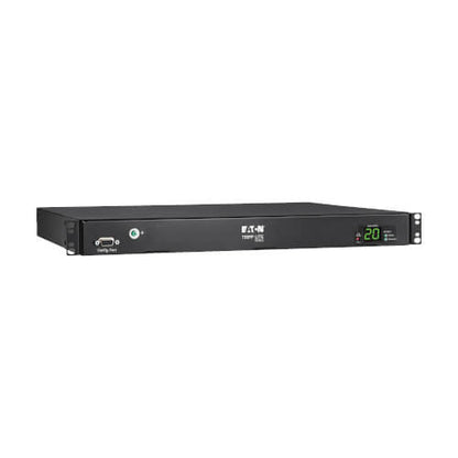 Eaton Tripp Lite Series 3.8kW 200-240V Single-Phase ATS/Local Metered PDU - 8 C13 and 2 C19 Outlets, Dual C20 Inlets, 12 ft. Cords, 1U, TAA