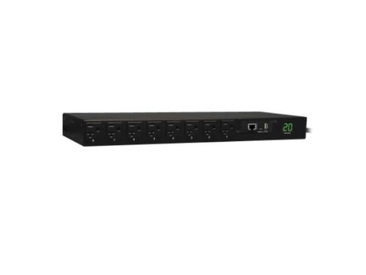 Eaton 1.9kW Single-Phase Switched PDU - LX Interface, 120V Outlets (16 5-15/20R), L5-20P/5-20P Input, 12 ft. (3.66 m) Cord, 1U Rack-Mount, TAA