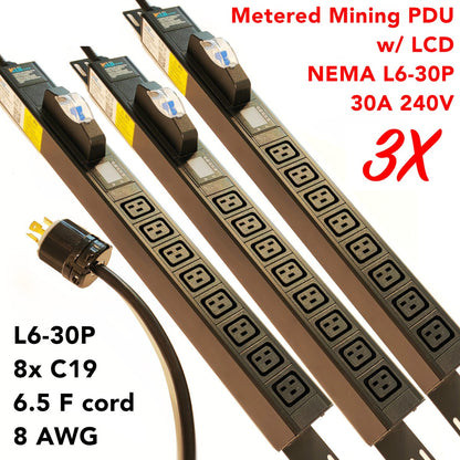 APC PDW9L6-30C Power Cable, NEMA L6-30(F) to Bare Wire, 9 ft, Black