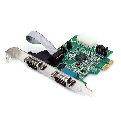 Carte adaptateur série DB9 StarTech PCIe RS232 2 ports - PEX2S953