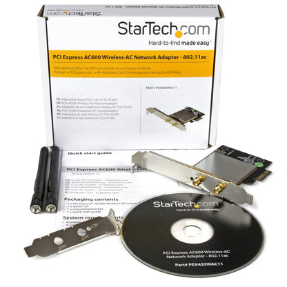 StarTech PCIe AC600 Dual-Band Wireless-AC Network Adapter