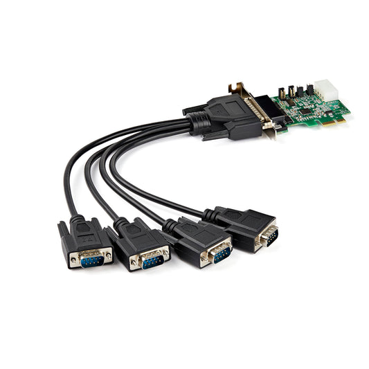 Carte adaptateur série StarTech PCIe RS232 à 4 ports - PEX4S953LP