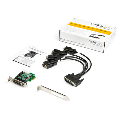 Carte adaptateur série StarTech PCIe RS232 à 4 ports - PEX4S953LP