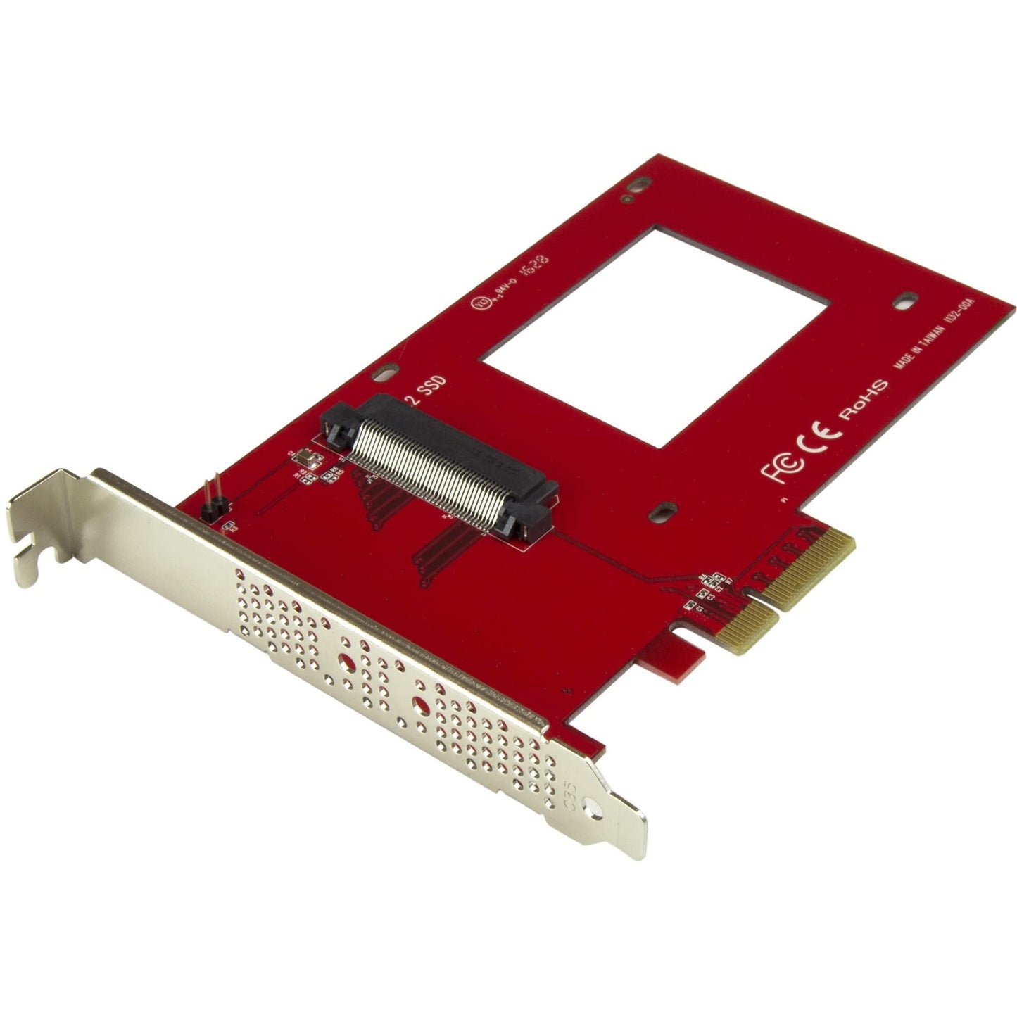StarTech U.2 to PCIe Adapter for 2.5in NVMe SSD - PCIe x4 Card