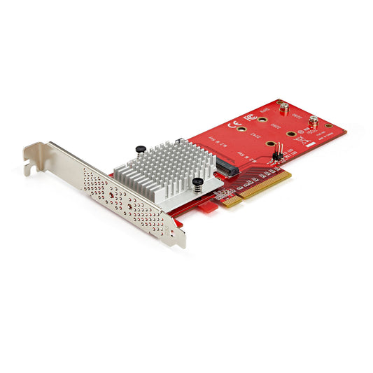 STARTECH Dual M.2 PCIe SSD Adapter NVME/AHCI - PEX8M2E2