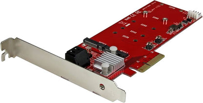 STARTECH M.2 RAID Controller Card + 2x SATA Ports, PCIe x4 Host Adapter