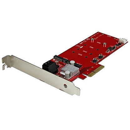 STARTECH M.2 RAID Controller Card + 2x SATA Ports, PCIe x4 Host Adapter