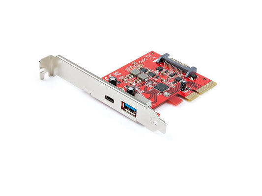 This StarTech PCIe expansion card adds high-speed USB 3.1 Gen 2 connectivity to desktops via one USB-C and one USB-A port. Supporting data transfer rates up to 10Gbps and UASP, it’s ideal for fast file backups or connecting modern and legacy USB devices. Easy to install and compatible across Windows, macOS, and Linux, it’s a versatile solution for increasing desktop I/O performance.