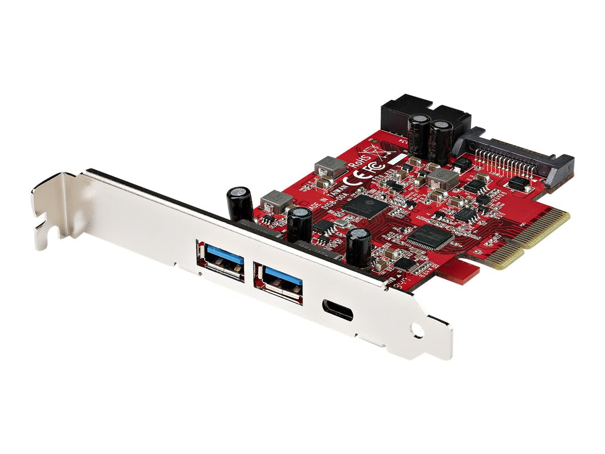 Carte PCIe STARTECH 5 ports USB 3.1 Gen 2 10 Gbit/s avec connecteurs Type-A/C et IDC