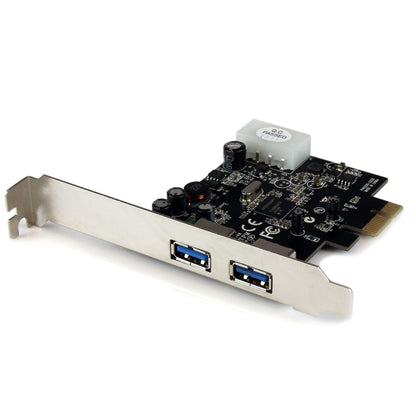 Carte adaptateur StarTech PCIe USB 3.0 2 ports avec prise en charge UASP