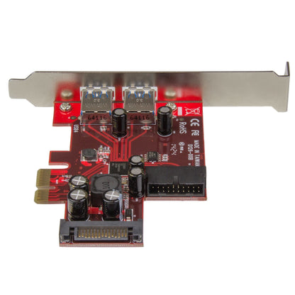 Carte STARTECH 4 ports PCIe USB 3.0 - 2 externes et 2 internes