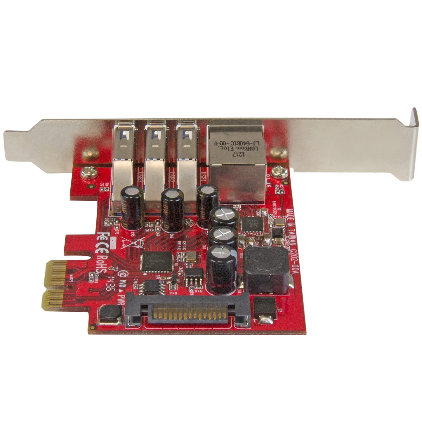 Carte adaptateur PCIe USB 3.0 et Gigabit Ethernet StarTech PEXUSB3S3GE