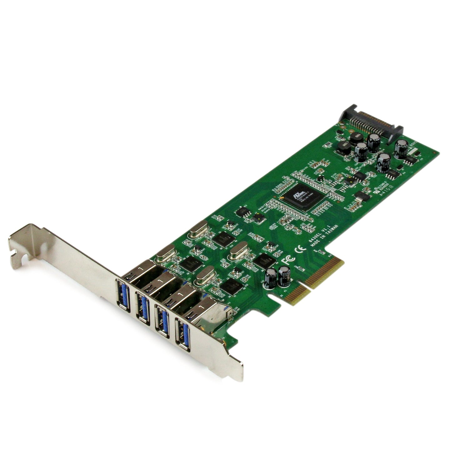StarTech 4-Port USB 3.0 PCIe Controller Card with UASP & SATA Power
