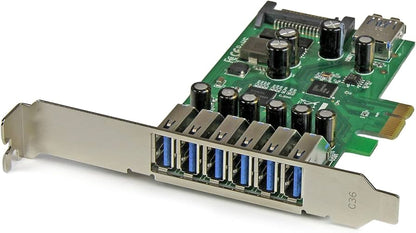 Carte PCIe USB 3.0 StarTech 7 ports avec ports internes/externes – PEXUSB3S7