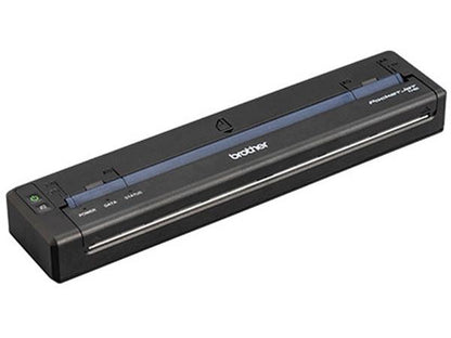 The Brother PocketJet 8 is a compact thermal printer offering 300 dpi resolution, USB-C connectivity, and Bluetooth support. Designed for full-page printing up to 8.5 inches wide, it’s ideal for mobile professionals and field operations. Includes a 2-year premier warranty and supports Windows, Mac, Android, and iOS devices.