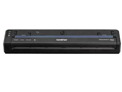 The Brother PocketJet 8 PJ863 is a compact, full-page thermal printer designed for mobile professionals needing reliable, high-resolution monochrome printing on the go. Equipped with 300 dpi direct thermal technology, USB-C, Bluetooth, NFC, and support for multiple media types, it offers versatile wireless connectivity and consistent performance. A rugged build, extensive OS compatibility, and included 2-year Premier Warranty make it ideal for field service, transportation, and mobile sales applications.