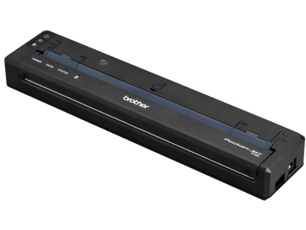 The Brother PocketJet 8 PJ863 is a compact, full-page thermal printer designed for mobile professionals needing reliable, high-resolution monochrome printing on the go. Equipped with 300 dpi direct thermal technology, USB-C, Bluetooth, NFC, and support for multiple media types, it offers versatile wireless connectivity and consistent performance. A rugged build, extensive OS compatibility, and included 2-year Premier Warranty make it ideal for field service, transportation, and mobile sales applications.