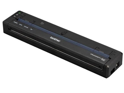 The Brother PocketJet 8 (PJ883) is a compact, high-resolution 300 dpi thermal printer offering full-page mobile printing with USB-C charging, Bluetooth, Wi-Fi, and NFC connectivity. Designed for on-the-go professionals, it supports a range of paper formats including A4, A5, and letter. Rugged and fast, it’s backed by a 2-Year Premier Warranty for trusted performance in demanding environments.